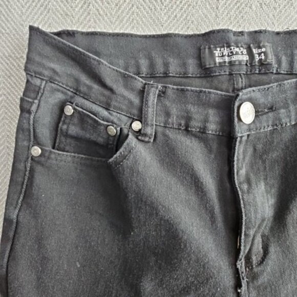 Trestles Supply Co Jeans Men's 34x30 Black Tapered Stretch Zipper Accent - Picture 11 of 16